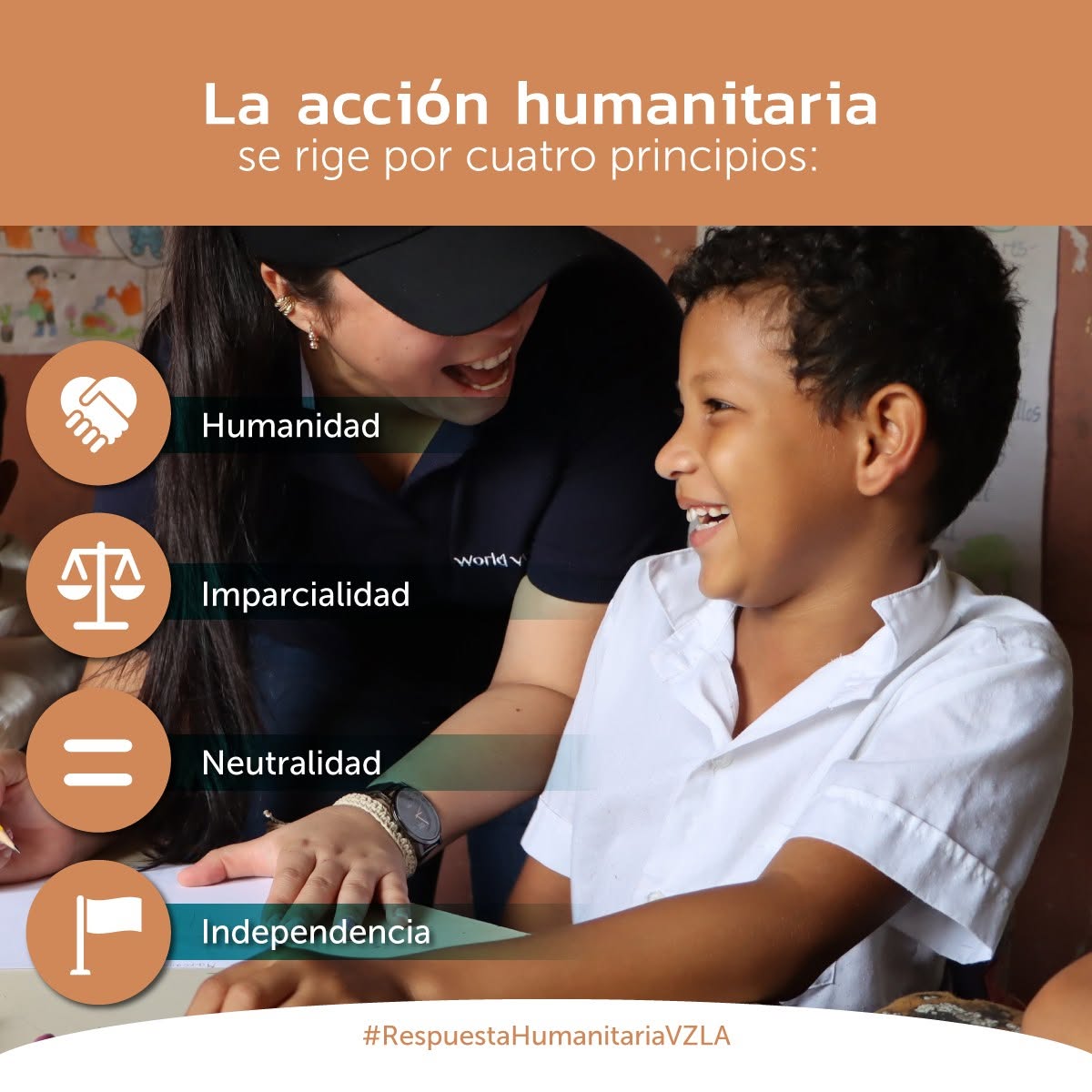 La Acción Humanitaria se rige por cuatros principios